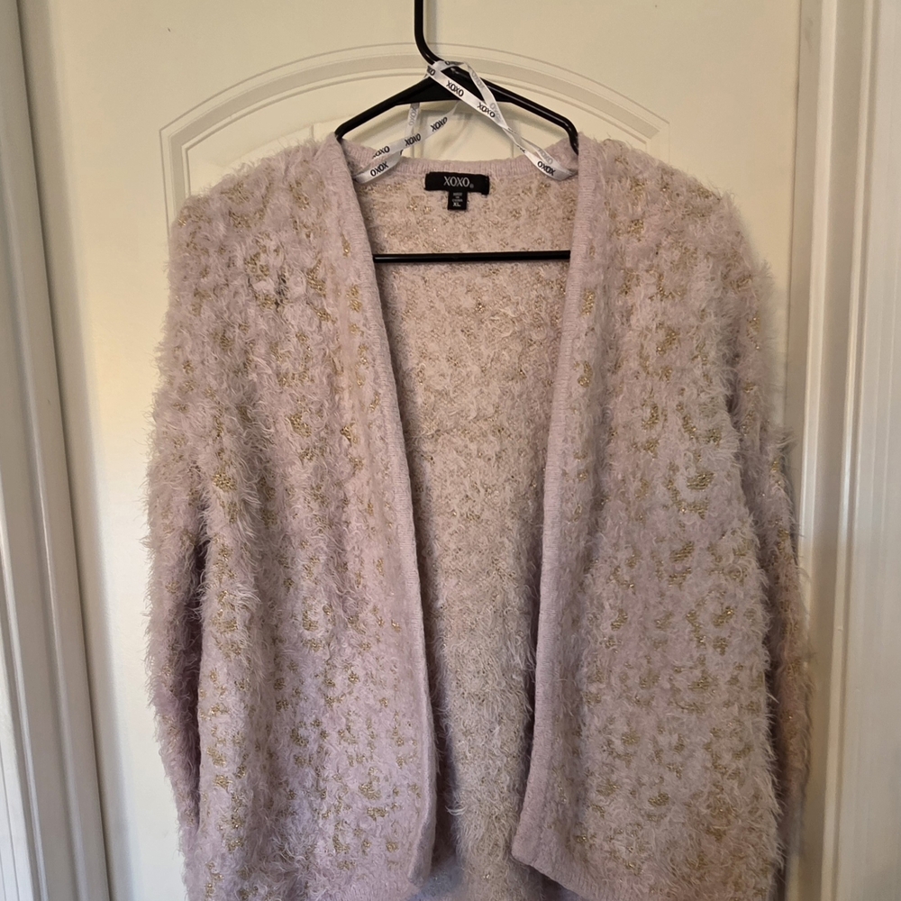 XOXO Women's Soft Pink Cardigan